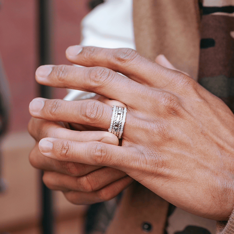 Twisted Rope Ring in Gold