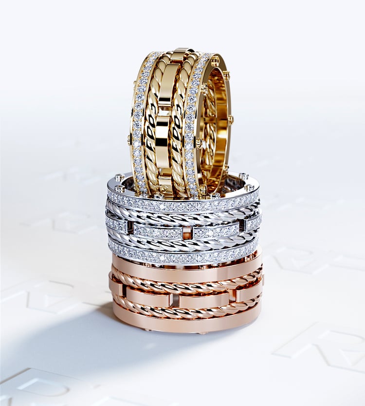 unique diamond bands for men and women