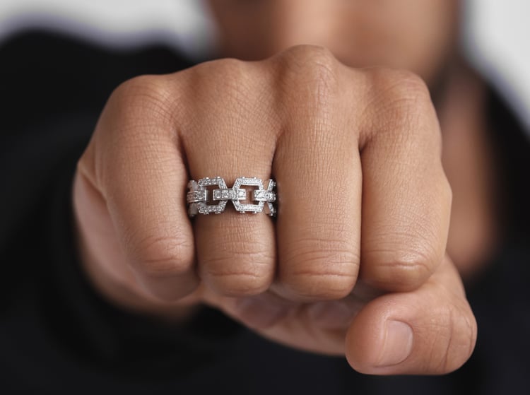unique diamond wedding bands for men and women